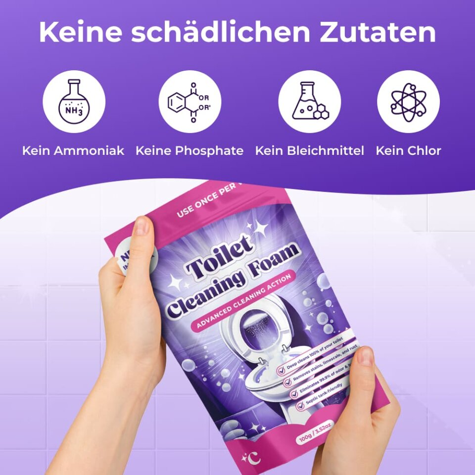 FizzClean Reinigungspulver und Produktmerkmale